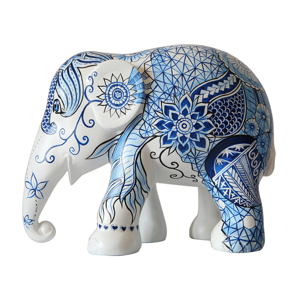 painted elephant tattoo