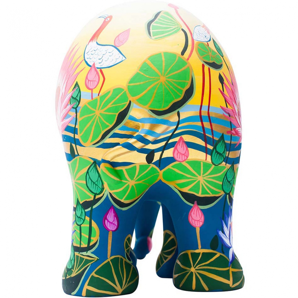 Amazing Lotus hand-painted elephant statue - Elephant Parade